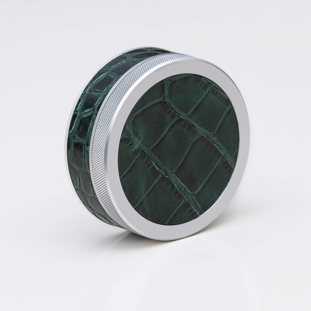 Ruk Can | Embossed Croc Leather & Aluminium Pouch Container | EDC Storage Can